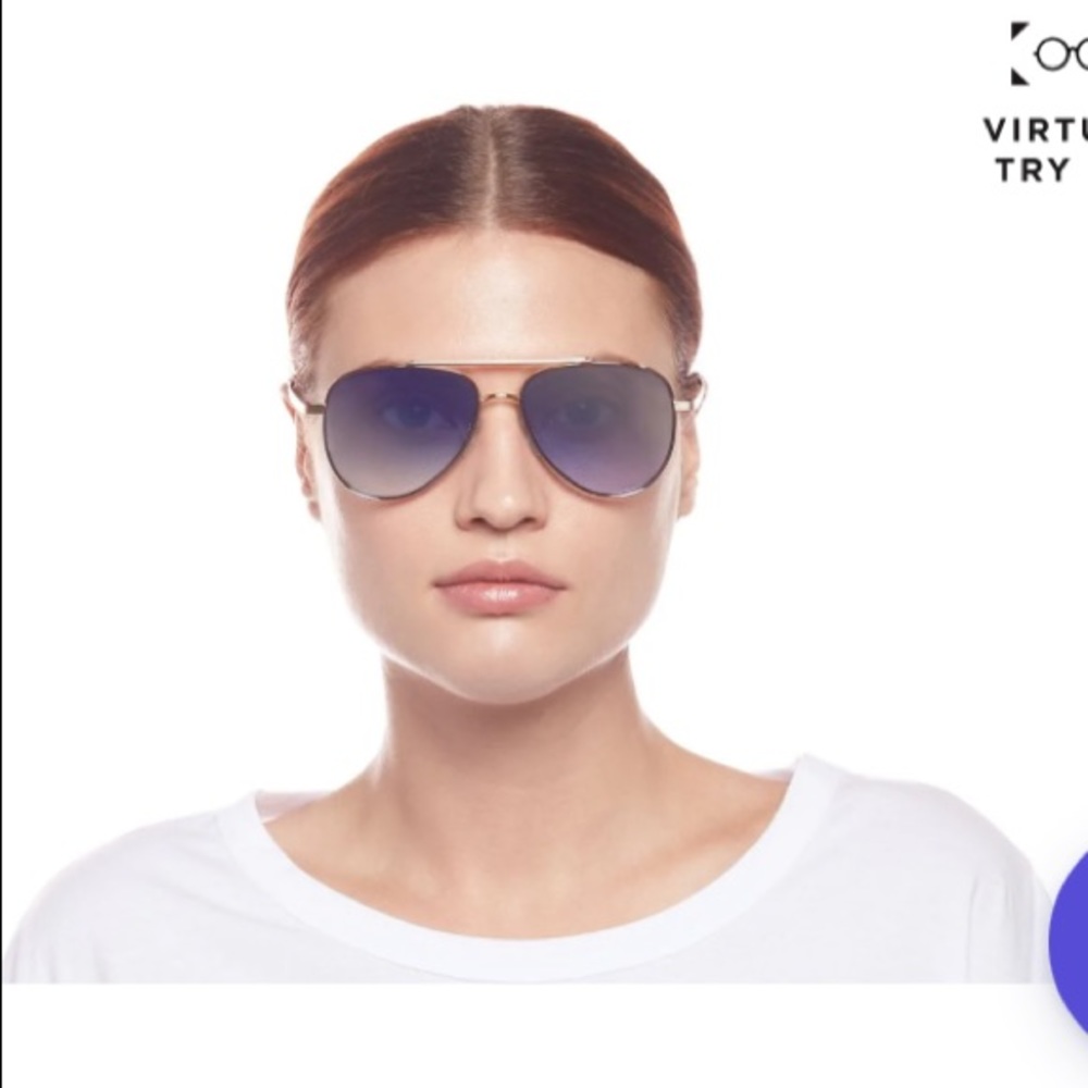 New Le Spec Blue Aviator Glasses (unisex)